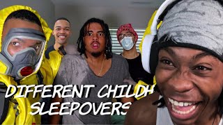 Different Childhood Sleepovers pt5  Ep2 Dtay Known WEIRDEST SLEEPOVER EVER 💀😂 Reaction [upl. by Nahgem769]