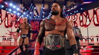 WWE 2K24  The Bloodline WrestleMania Entrance  New Updated Entrance [upl. by Sezen]