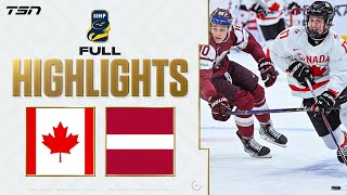 Canada vs Latvia FULL HIGHLIGHTS  2024 World Junior Championship [upl. by Honna]