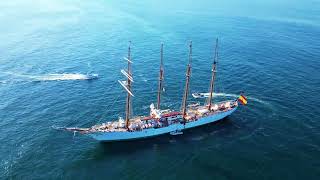 Juan Sebastián de Elcano Sail Ship Currently in the port of Manzanillo Mexico [upl. by Rosenblatt]