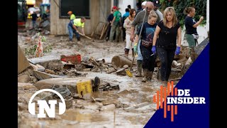 Vlamingen in Malaga getuigen quotOp een half uur steeg het water bijna 4 meter Levensgevaarlijkquot [upl. by Aneda]