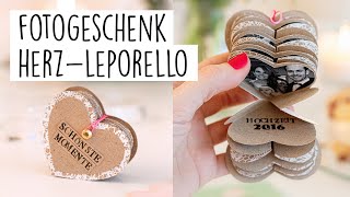 DIY Leporello als FotogeschenkGeschenk zum Valentinstag basteln [upl. by Corby]