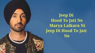 Diljit Dosanjh Lalkaara Lyrics FeatSultaan  GHOST  Intense Raj Ranjodh [upl. by Wagstaff208]