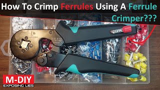 How To Crimp Ferrules On Electrical Wires Using A Ferrule Crimper [upl. by Cassius192]