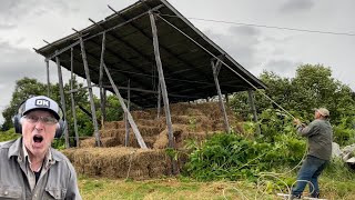 Crazy Alaska Wind Storm Almost Blows Down Barn  Otto Kilcher [upl. by Edualcnaej]