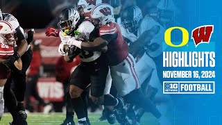 Oregon at Wisconsin  Highlights  Big Ten Football  11162024 [upl. by Thomasine724]