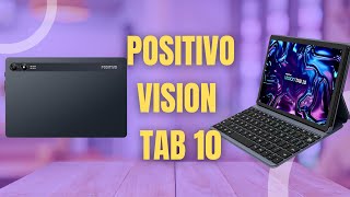 TABLET BARATO POR MENOS DE R1000 POSITIVO VISION TAB 10 JÁ VEM COM A CAPA TECLADO DÁ PRA ESTUDAR [upl. by Drislane]