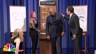 Pictionary with Kristen Bell Steve Harvey and Demi Lovato  Part 2 [upl. by Kcor]