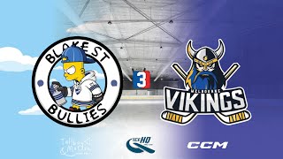 Blake St Bullies v Vikings  Div 3  5th November  IceHQ Rec League ice hockey [upl. by Issirk]