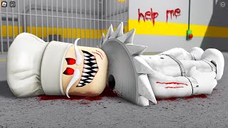 WHO CUT PAPA PIZZA HEAD OFF in BARRYS PRISON RUN New Scary Obby Roblox [upl. by Ede]