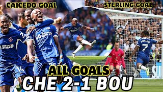 Moises Caicedo Goal Chelsea 23 Bournemouth All Goals Sterling Scores [upl. by Wolfy]