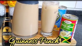 How to make Jamaican Guinness PunchGuinness amp Irish Moss Punch RecipeEasy Stamina Guinness Punch [upl. by Jordans]