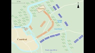 Battle of Courtrai  11 July 1302 [upl. by Hsur169]