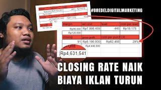 Closing rate naik biaya facebook ads turun Ini yang harus kamu lakukan  bredeldigitalmarketing [upl. by Balf987]