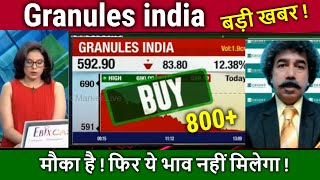 Granules india share latest news Gorang Shahhold or sell granules share analysisgranules target [upl. by Lida78]