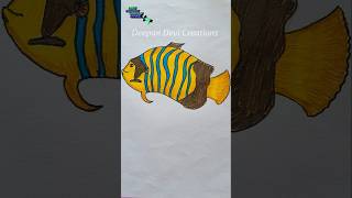 How to easily draw a fish 🐟 art drawing painting youtubeshorts easydrawing shorts shortsfeed [upl. by Ahsilrac]