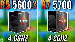 Ryzen 5 5600X vs Ryzen 7 5700  Which Is Better [upl. by Teeniv]