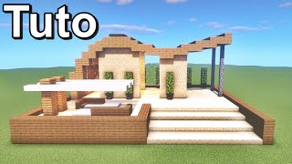 MINECRAFT  tuto belle maison moderne [upl. by Zalucki424]