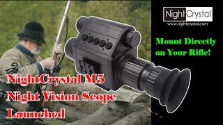 NightCrystal Megaorei M5 Night Vision Scope with Picatinny Rail Mount 2023 Newest Product Launch [upl. by Saks]