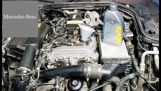 Mercedes Benz E class 220d oil fillter change w213 w253 with engine OM654 [upl. by Fugazy130]