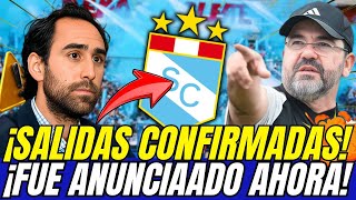 🔴💣¡SE FILTRÓ AHORA ¡FIRMANDO SUS SALIDAS ¡CRISTAL CONFIRMÓ SPORTING CRISTAL HOY [upl. by Teloiv513]