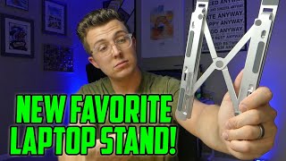 Mosonth Aluminum Laptop Stand Review [upl. by Eldnik]