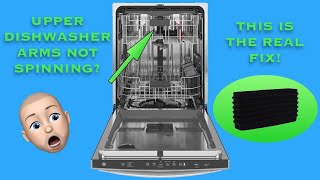 Dishwasher upper arms not spinning This is the REAL fix [upl. by Koss542]