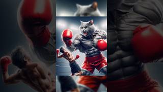 cat Vs man fighting 🙀 cat shorts [upl. by Cadell]