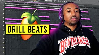 How to Make Drill Beats EASILY in FL Studio 21 [upl. by Oahc]