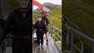 Norways most thrilling zipline  Longest zipline in Scandinavia [upl. by Kavita]