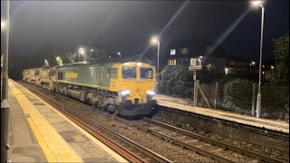 Freightliner Class 66 returns to the southwest night 2  Dockyard Station  030924 [upl. by Weinreb]