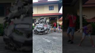 Our car exploded 😱 shorts [upl. by Eerahc812]