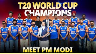 PM Modi meets Team India the new T20 World Champions [upl. by Fry]