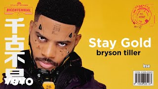 Bryson Tiller  Stay Gold Visualizer [upl. by Wulfe]