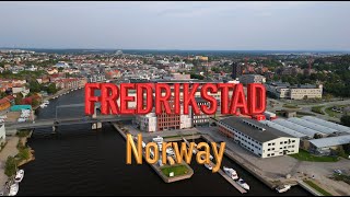 Fredrikstad Norway Touring in the city by Drone 4K [upl. by Burnett707]