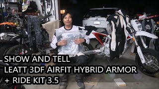 Show and Tell Leatt 3DF Airfit Hybrid Chest Armor  Ride Kit 35 [upl. by Herr]