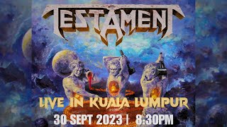 Testament Live In Kuala Lumpur Malaysia  September 30 2023 [upl. by Calida263]