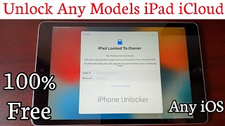 How To Unlock Any Models iPad Activation Lock  Remove iPad Activation Lock  Unlock iCloud [upl. by Ahsenyl]