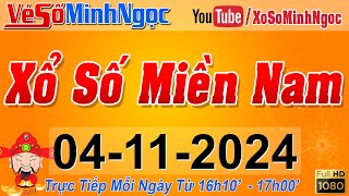 XSMN Minh Ngọc  Trực tiếp Xổ Số Miền Nam  KQXS Miền Nam ngày 04112024 KQXS Hôm Nay XSTT XSKT [upl. by Yrolam43]