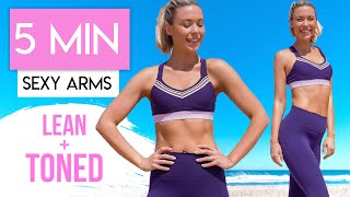 GET LEAN and TONED PILATES ARMS 💪💕 5 Minute Arm Workout to LOSE ARM FAT [upl. by Trilby]