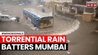 Mumbai Rains  Torrential Rains Disrupt Mumbai Schools Colleges Shut  Mumbai Waterlogged [upl. by Ileray]