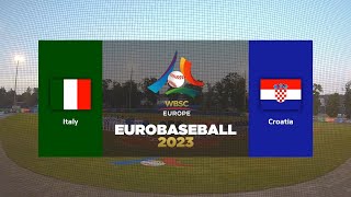 Europeo Baseball 2023  Highlights Italia vs Croazia [upl. by Charil]