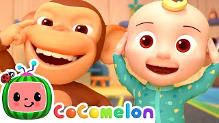 Cocomelon Head Shoulders Knees and Toes  Moonbug Nursery Rhymes  Biology Cartoons For Kids [upl. by Trix]