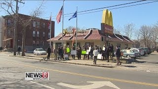 Fast food workers to strike [upl. by Letnahc]