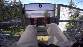 INCREDIBLEzipline through the clouds Icy Strait Point Alaska  worlds largest [upl. by Ott911]