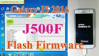 Samsung j5J500f Flash stock firmware 601 by Odin 3127 [upl. by Einama298]