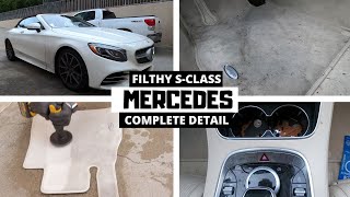 Deep Cleaning a FILTHY MERCEDES  CARPET CLEANING and Satisfying Car Detail Transformation ASMR [upl. by Molahs322]