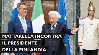 Mattarella incontra il Presidente della Repubblica di Finlandia [upl. by Nniuq]