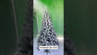 Life Hacks 5The Right Way to Flock Your Christmas Tree christmasdecor usa christmas [upl. by Adnawaj]