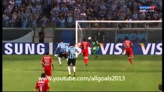 Gol do Elano  Grêmio 5 1 x 0 4 LDU  Libertadores 2013 [upl. by Refinnaj]